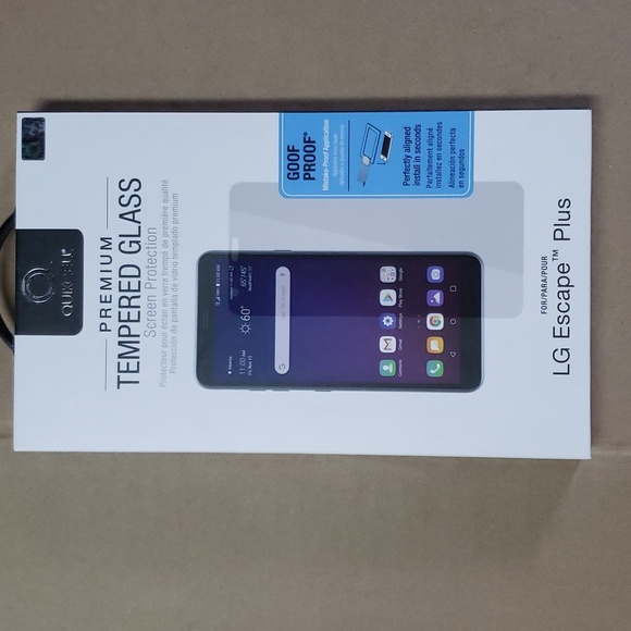LG Escape Plus Premium Tempered Glass Screen Protection - Picture 1 of 2